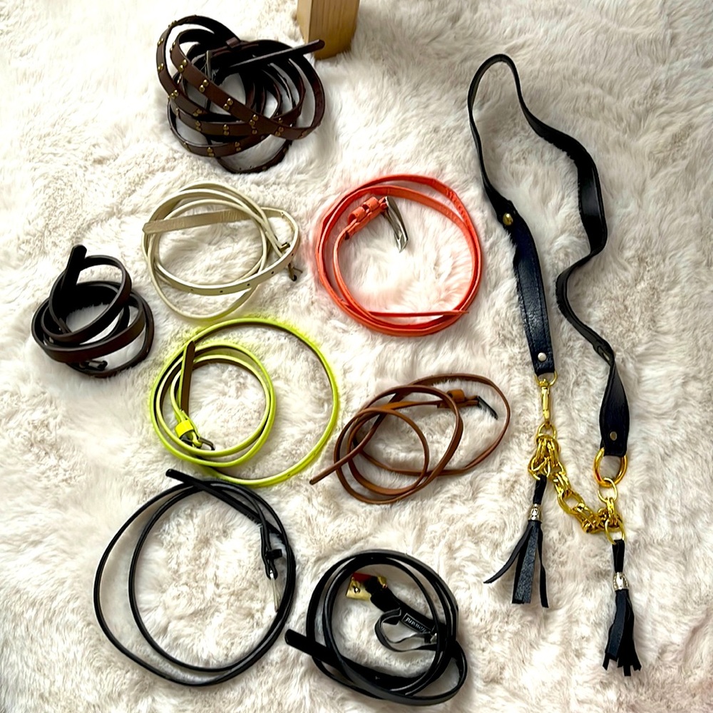 Calvin Klein, Jessica Howard, Old Navy Set of 9 Belts Multiple Colors